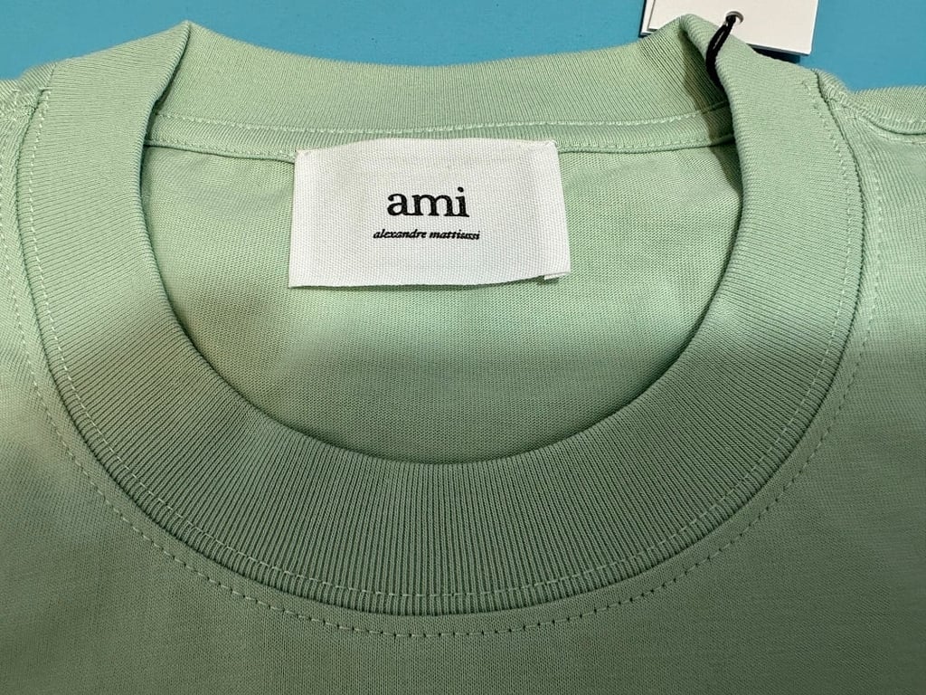 Ami Paris Ami de Coeur T-Shirt Light Blue - 59