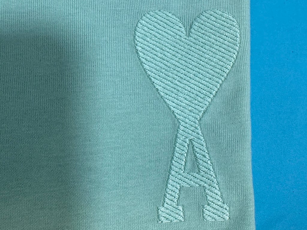 Ami Paris Ami de Coeur T-Shirt Light Blue - 63