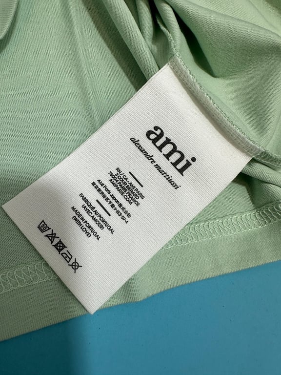 Ami Paris Ami de Coeur T-Shirt Light Blue - 64