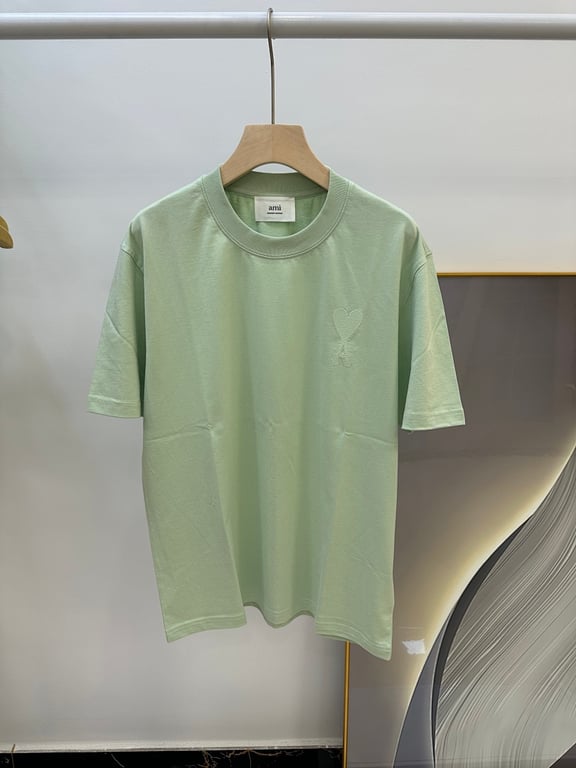 Ami Paris Ami de Coeur T-Shirt Light Blue - 65