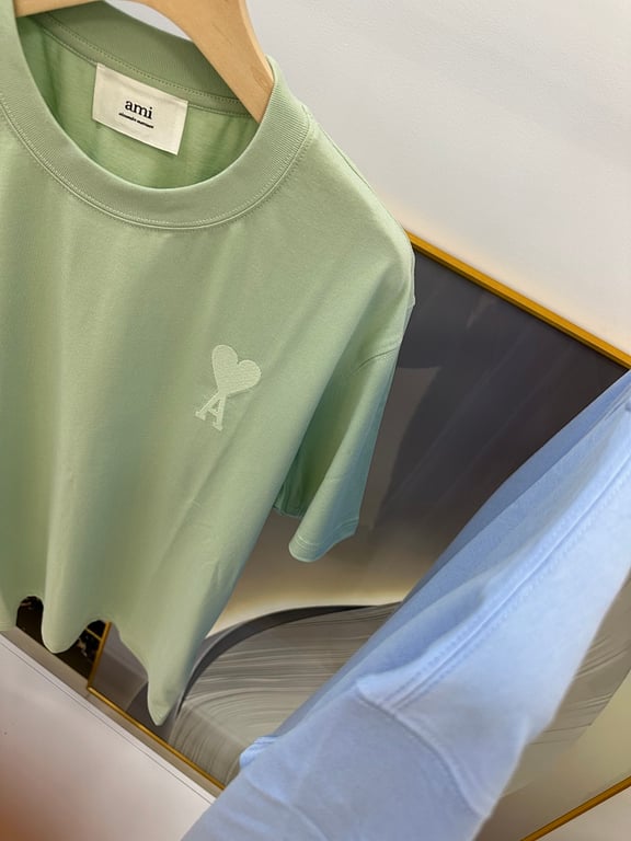 Ami Paris Ami de Coeur T-Shirt Light Blue - 68