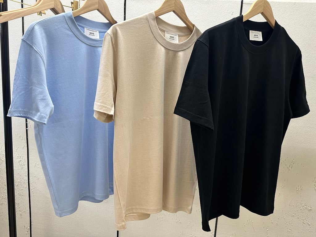 Ami Paris Ami de Coeur T-Shirt Light Blue - 77