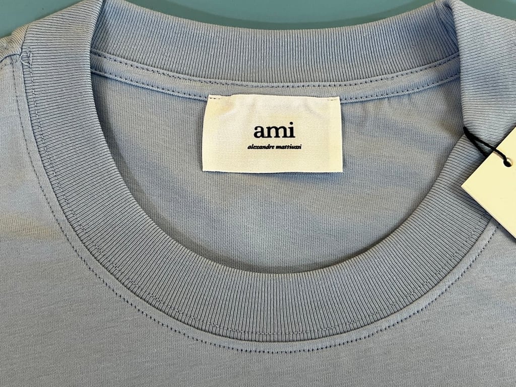 Ami Paris Ami de Coeur T-Shirt Light Blue - 9