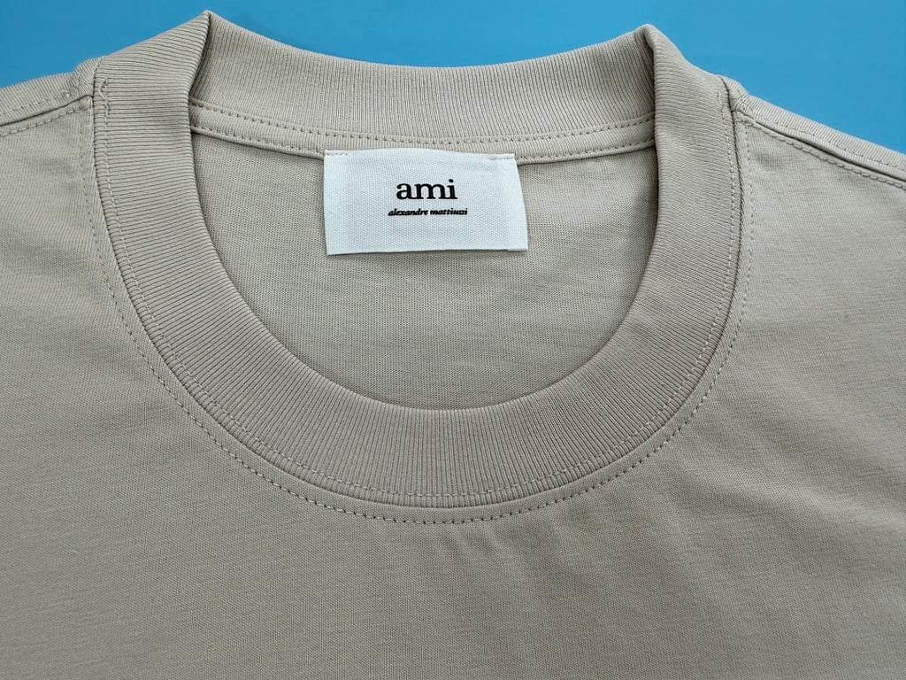 Ami Paris Ami de Coeur T-Shirt Light Blue - 81