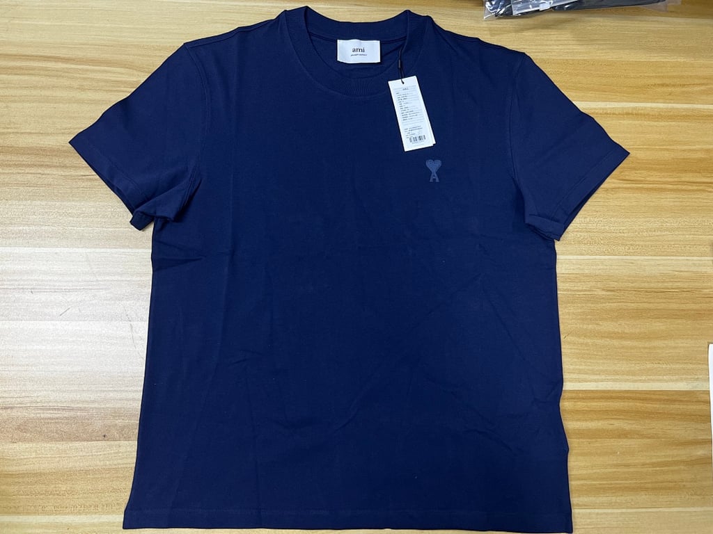Ami Paris Tonal Logo T-Shirt Black - 10