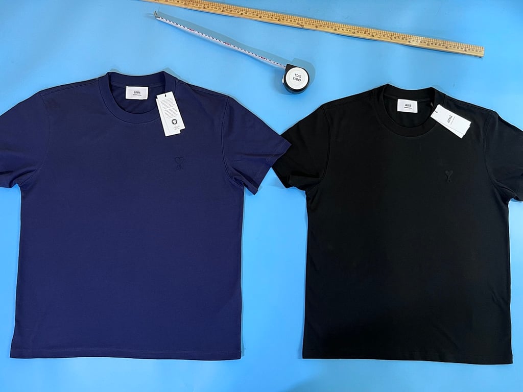 Ami Paris Tonal Logo T-Shirt Black - 16