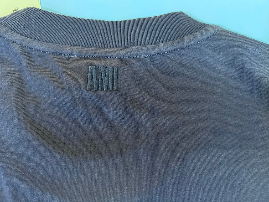 Ami Paris Tonal Logo T-Shirt Black - 18