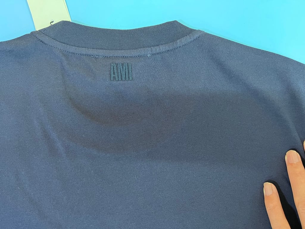 Ami Paris Tonal Logo T-Shirt Black - 22