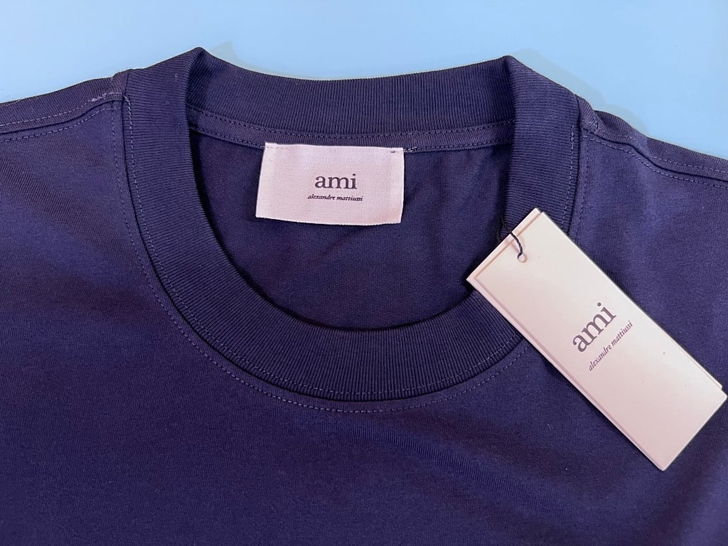 Ami Paris Tonal Logo T-Shirt Black - 24