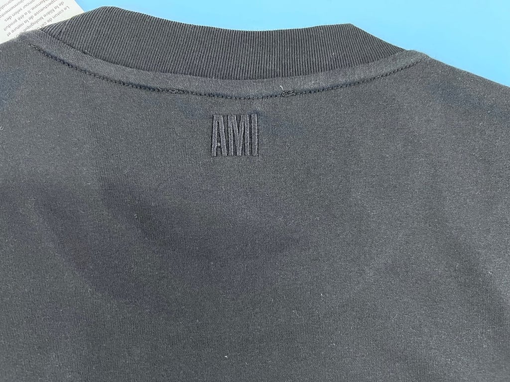Ami Paris Tonal Logo T-Shirt Black - 28