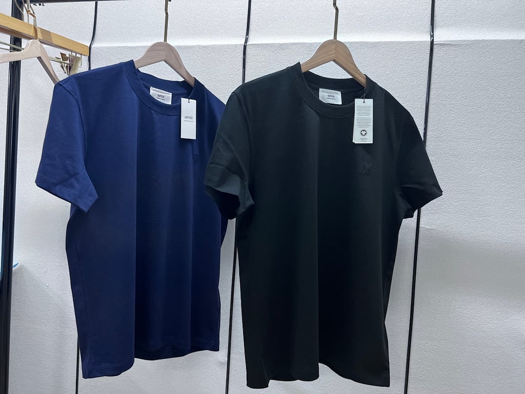 Ami Paris Tonal Logo T-Shirt Black - 4