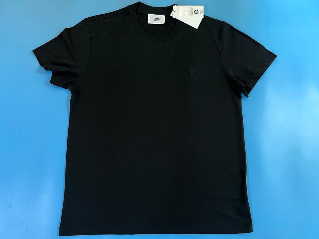 Ami Paris Tonal Logo T-Shirt Black - 33