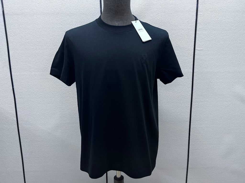 Ami Paris Tonal Logo T-Shirt Black - 35