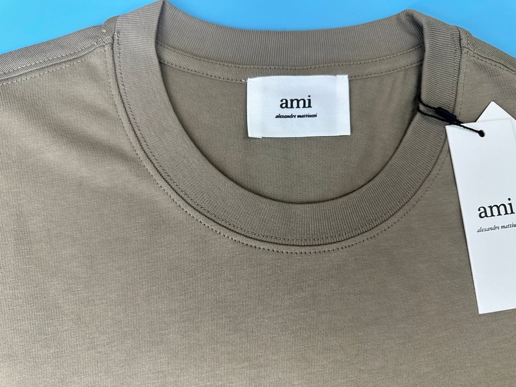 Ami Paris Ami de Coeur T-Shirt Beige - 11