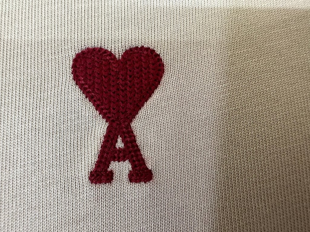 Ami Paris Ami de Coeur T-Shirt Beige - 18