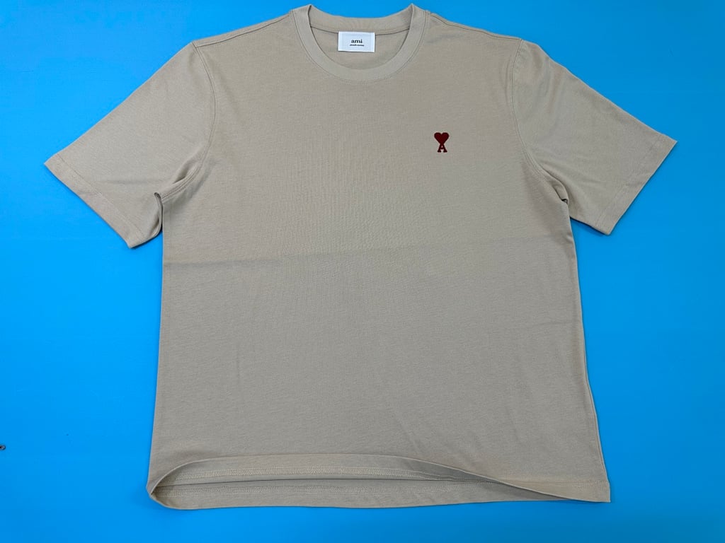 Ami Paris Ami de Coeur T-Shirt Beige - 25