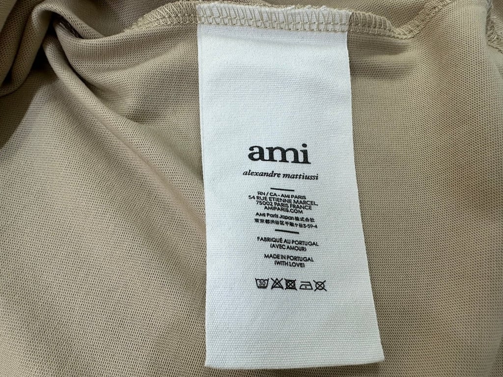 Ami Paris Ami de Coeur T-Shirt Beige - 26