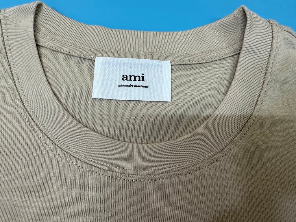 Ami Paris Ami de Coeur T-Shirt Beige - 28