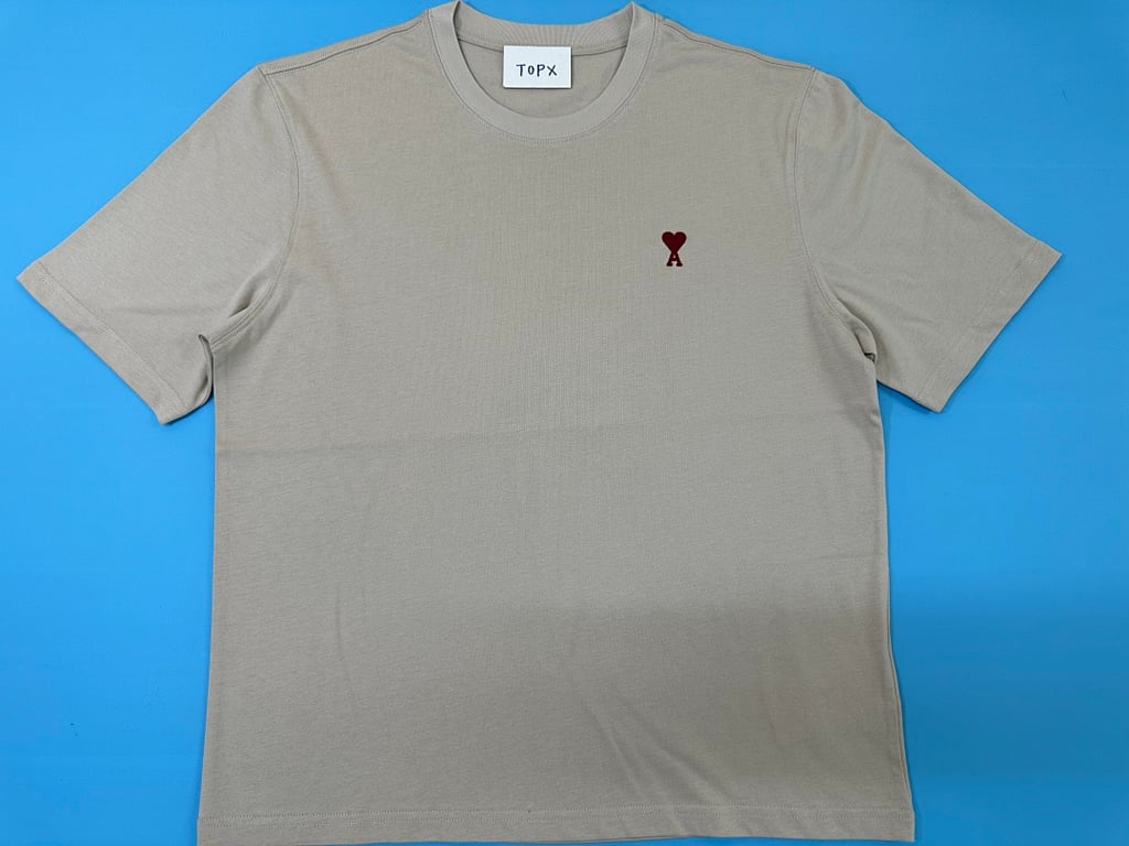 Ami Paris Ami de Coeur T-Shirt Beige - 29