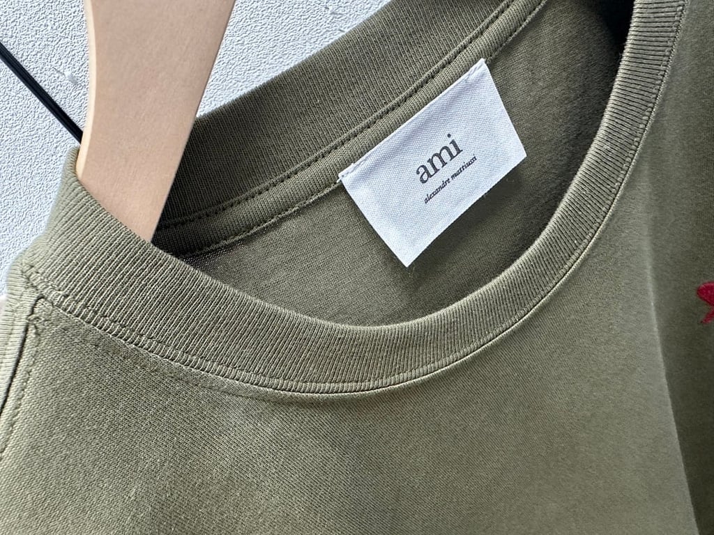 Ami Paris Ami de Coeur T-Shirt Beige - 60
