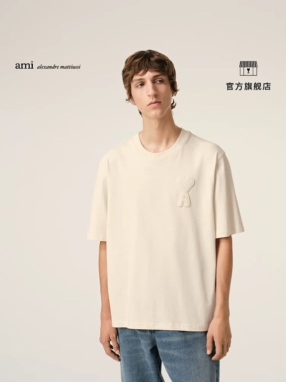 Ami Paris Big Heart Logo T-Shirt - 36