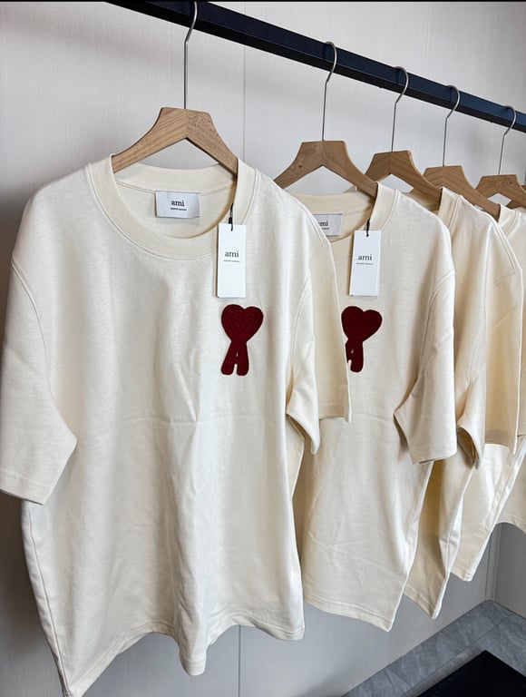 Ami Paris Big Heart Logo T-Shirt - 8