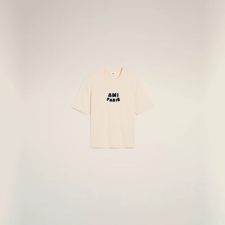 Ami Paris Embroidered Logo T-Shirt - 16
