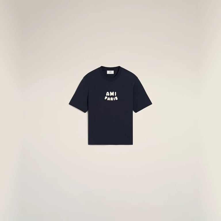 Ami Paris Embroidered Logo T-Shirt - 32
