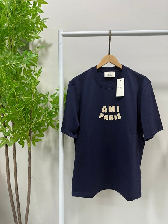 Ami Paris Embroidered Logo T-Shirt - 34