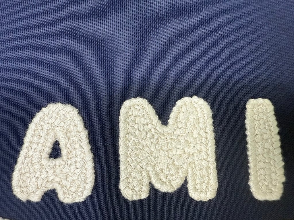 Ami Paris Embroidered Logo T-Shirt - 44