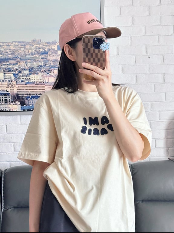 Ami Paris Embroidered Logo T-Shirt - 8