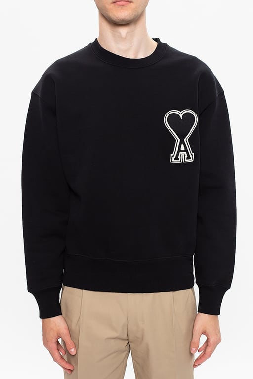 Ami Paris Ami de Coeur Badge Sweatshirt - 2