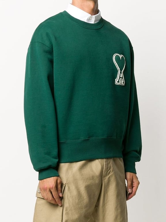 Ami Paris Ami de Coeur Badge Sweatshirt - 3