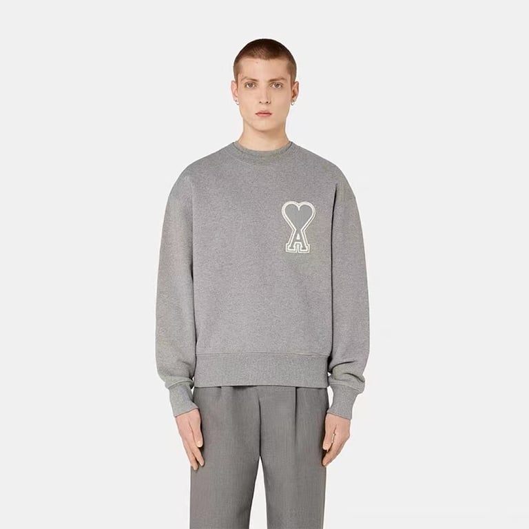 Ami Paris Ami de Coeur Badge Sweatshirt - 5