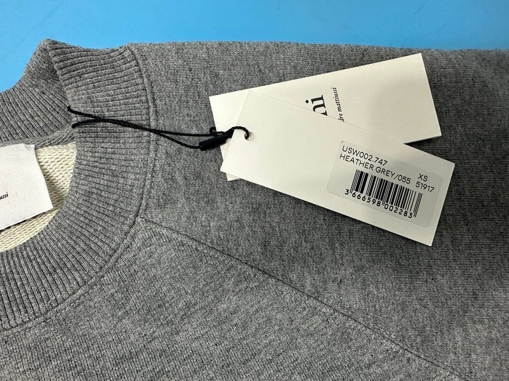 Ami Paris Ami de Coeur Sweatshirt Grey - 12
