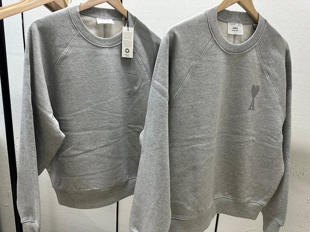 Ami Paris Ami de Coeur Sweatshirt Grey - 33