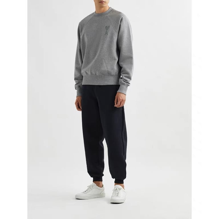 Ami Paris Ami de Coeur Sweatshirt Grey - 7