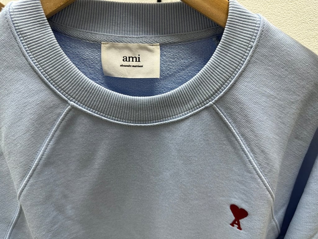 Ami Paris Ami de Coeur Raglan Sweatshirt Beige - 26