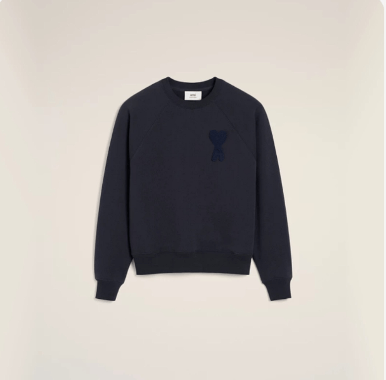 Ami Paris Ami de Coeur Crewneck Sweatshirt Cream - 15