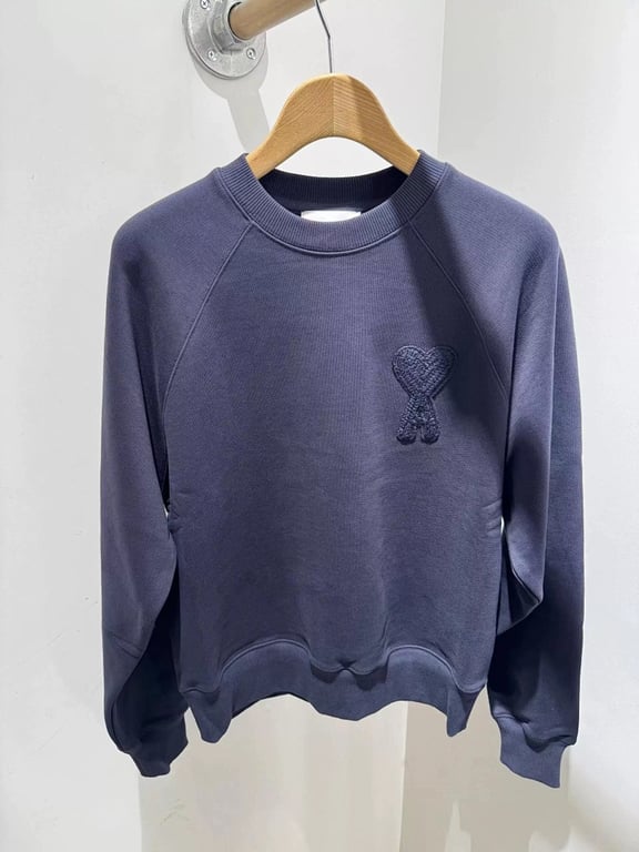 Ami Paris Ami de Coeur Crewneck Sweatshirt Cream - 20