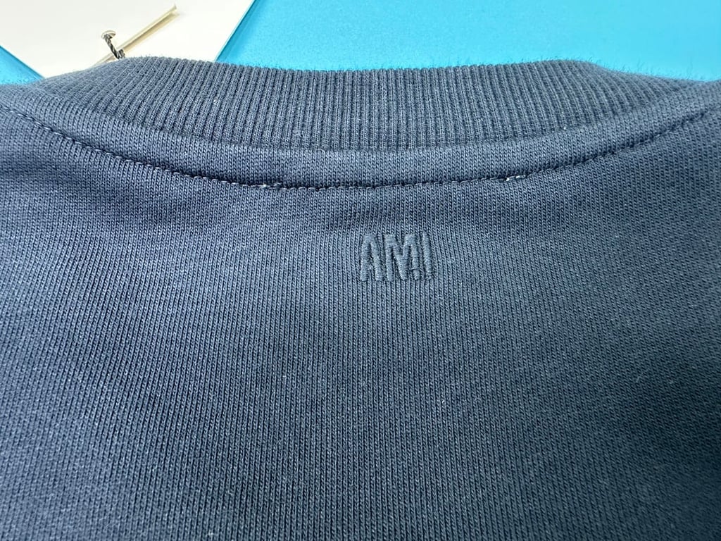 Ami Paris Ami de Coeur Navy Sweatshirt - 11