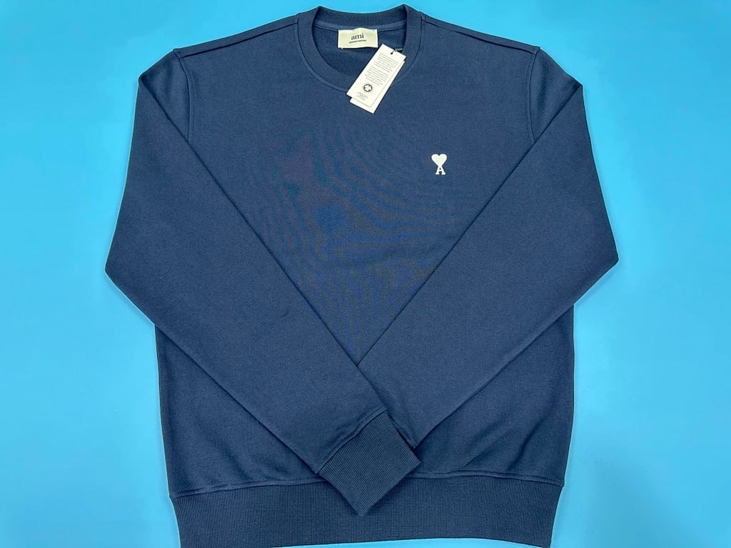 Ami Paris Ami de Coeur Navy Sweatshirt - 12