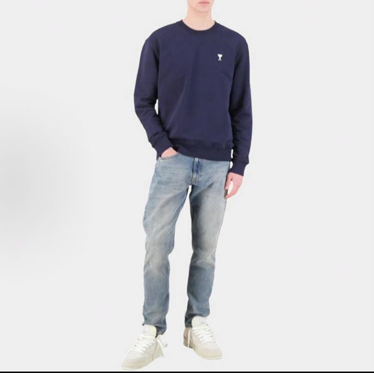 Ami Paris Ami de Coeur Navy Sweatshirt - 13