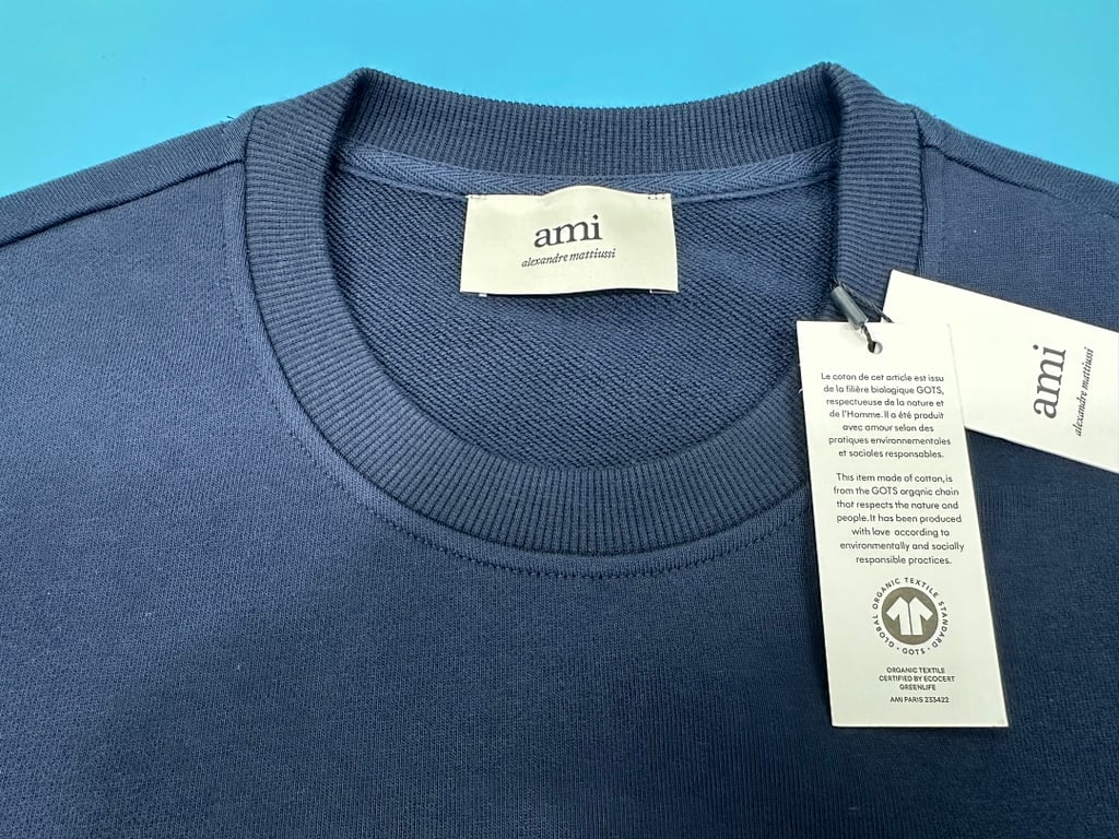 Ami Paris Ami de Coeur Navy Sweatshirt - 7