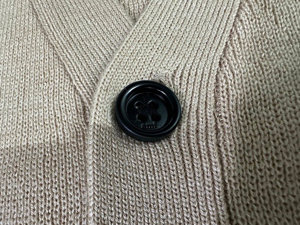 Ami Paris Ami de Coeur Cardigan Beige - 14