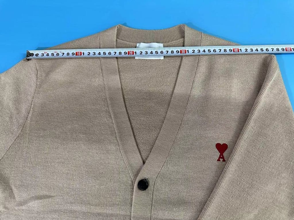Ami Paris Ami de Coeur Cardigan Beige - 24