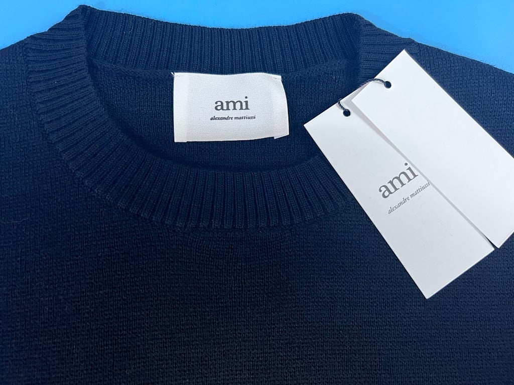 Ami Paris Classic Small Logo Crewneck Sweater - 8