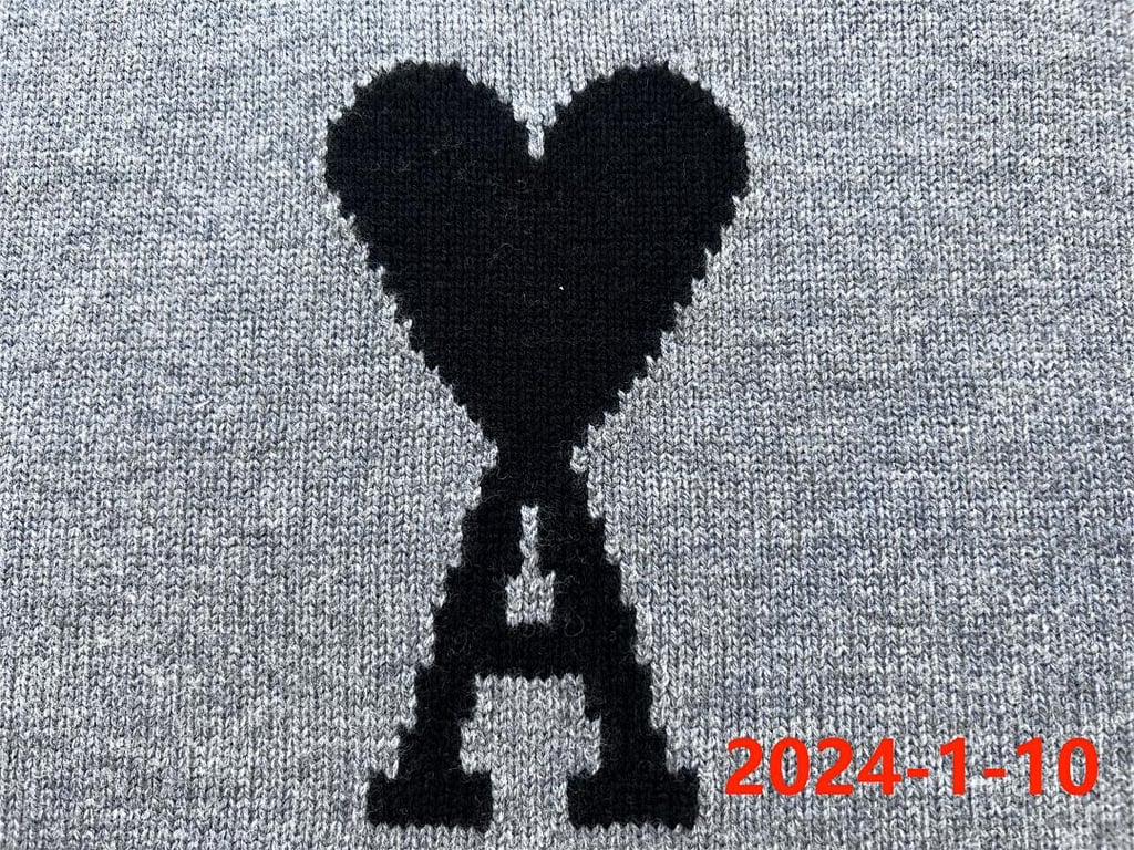 Ami Paris Big Heart Grey Sweater - 31