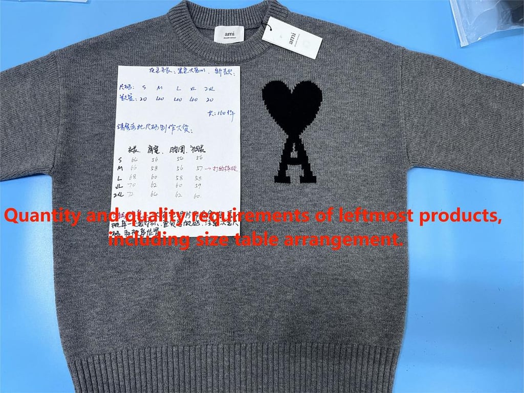 Ami Paris Big Heart Grey Sweater - 4
