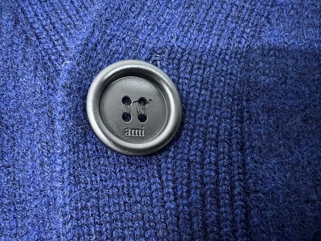 Ami Paris Ami de Coeur Cardigan Navy - 10